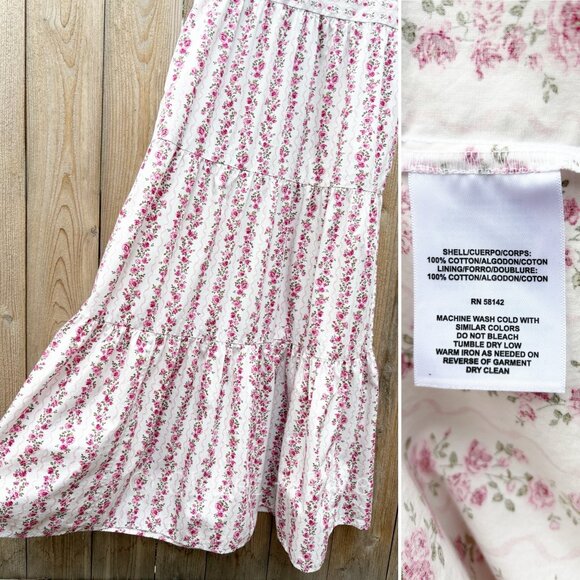 Gal Meets Glam Rosie Dress Size 8 Floral Maxi Dress Pink Rose Ruffle - Picture 8 of 17